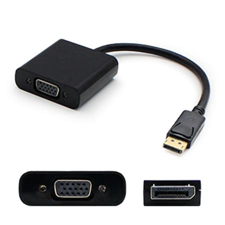 Sonic Boom Add-onputer Peripherals, L  8 in. Displayport Male To Vga Female Black Adapter Cable SO524889